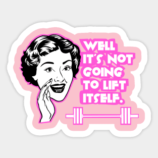 Fitness, barbell girl, gym girl, fitness girl Sticker